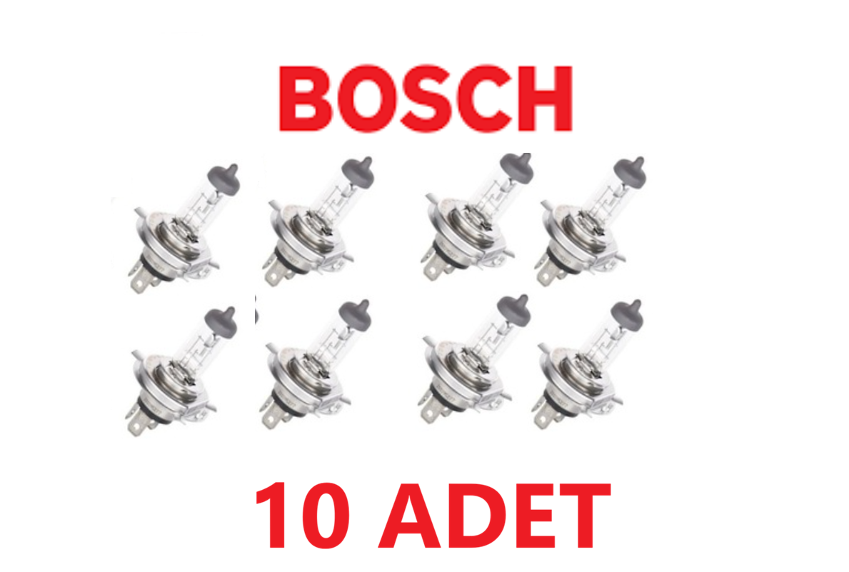 Bosch H4 12v 60/55w Far Ampulü 10 Adet