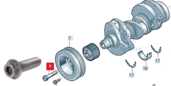 VOLKSWAGEN AUDI SEAT 1.9 GRANK CİVATASI, WHT004573