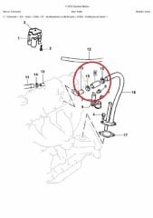 OPEL ASTRA F MOTOR HAVALANDIRMA HORTUMU,90499500