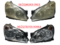 OPEL ASTRA H SAĞ FAR CAMI, 1216660
