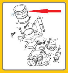 OPEL TİGRA A EMME MANUFOLT ARA HORTUMU, 838276