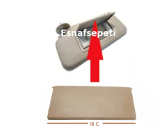 Astra J Güneşlik Makyaj Aynası Kapağı, Bej Renk1437222