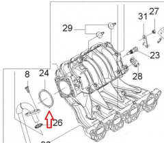 EMME MANİFOLD  BOĞAZ CONTASI, LACETTİ KALOS AVEO REZZO 16 VALF ORJİNAL, 96376371