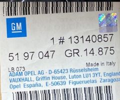 OPEL OMEGA B  ARKA KOLTUK EMMİYET KEMERİ,5197047,13140857