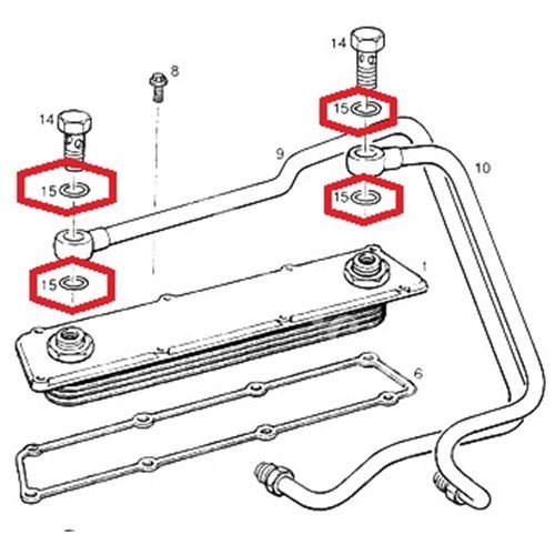 Opel Omega B  2.5 Yağ Söğutucu Contası, 2091055