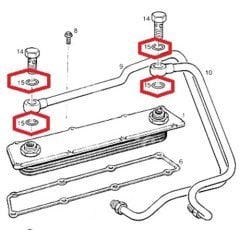 Opel Omega B  2.5 Yağ Söğutucu Contası, 2091055