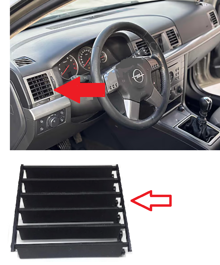 Opel Vectra C Kalorifer Muzulu Izgarası, Sol taraf