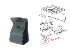 Koltuk Yükseklik Ayar Kolu Yayı Opel Omega A, Tigra B, Omega B, 166894 - 90482365