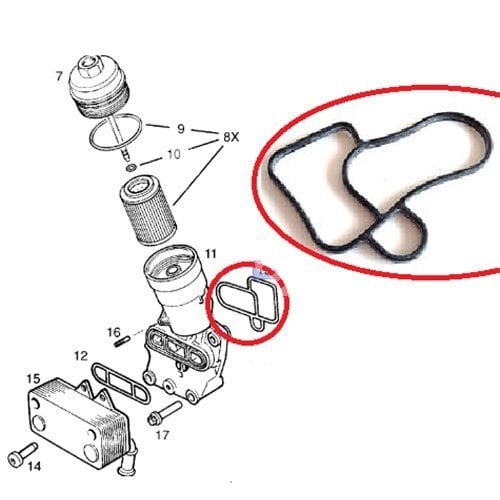 Opel Vectra B Yağ Filitre Kütük Contası, 650956