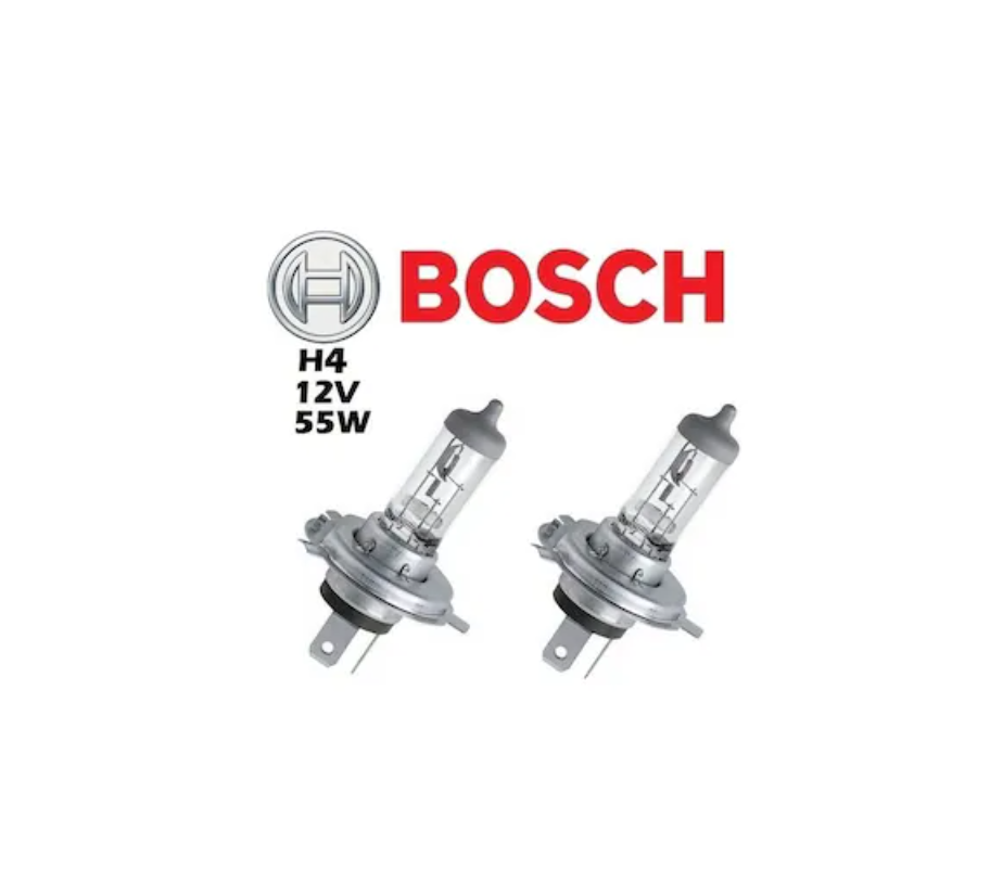 H4 12V 60 55W Far Ampülü 2 Adet Set, Bosch